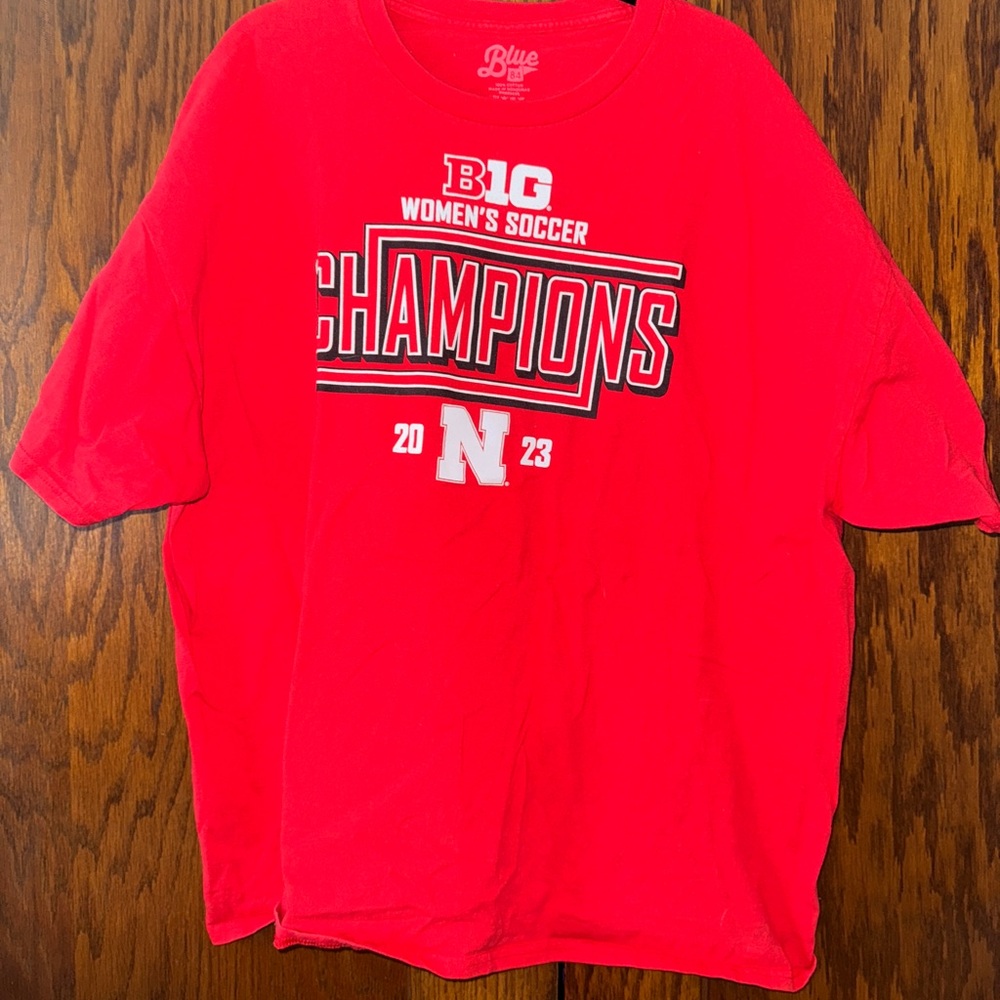 Red Big Ten Women's Soccer Champions T-Shirt